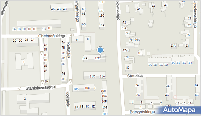 Gorzów Wielkopolski, Marcinkowskiego Karola, 12D, mapa Gorzów Wielkopolski