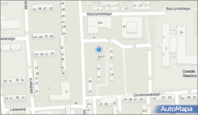 Gorzów Wielkopolski, Marcinkowskiego Karola, 94, mapa Gorzów Wielkopolski