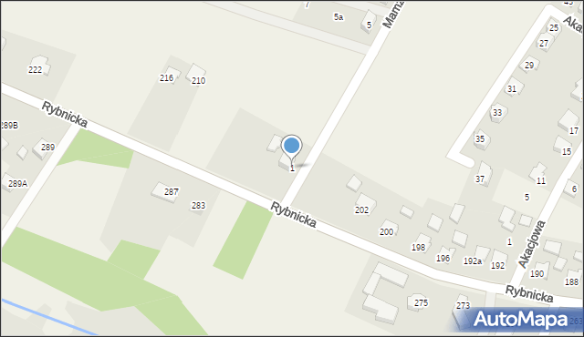 Gostyń, Mamzera Tomasza, ks., 1, mapa Gostyń