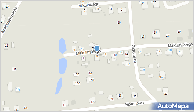 Gostynin, Makulińskiego Stanisława, 6, mapa Gostynin