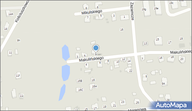 Gostynin, Makulińskiego Stanisława, 7, mapa Gostynin