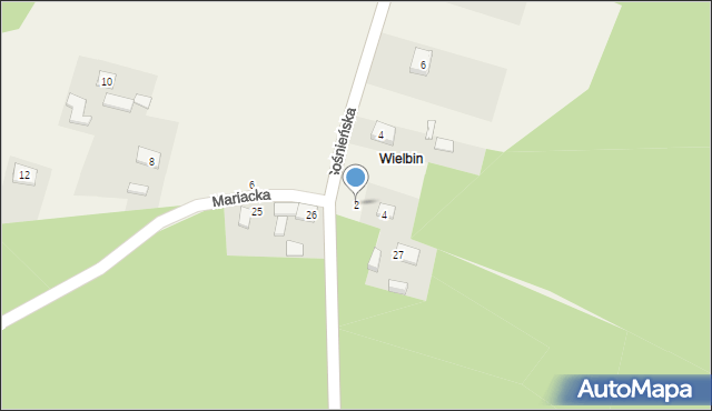 Granowiec, Mariacka, 2, mapa Granowiec