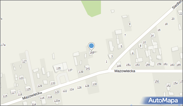 Grodzisk, Mazowiecka, 143, mapa Grodzisk
