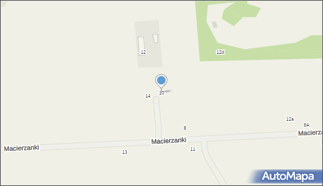 Grzegorzewice, Macierzanki, 10, mapa Grzegorzewice