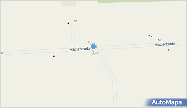 Grzegorzewice, Macierzanki, 11, mapa Grzegorzewice