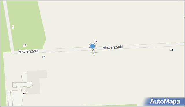 Grzegorzewice, Macierzanki, 15, mapa Grzegorzewice