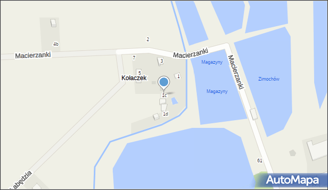 Grzegorzewice, Macierzanki, 1c, mapa Grzegorzewice