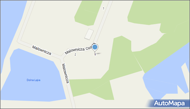 Grzegorzewice, Malownicza Osada, 4, mapa Grzegorzewice