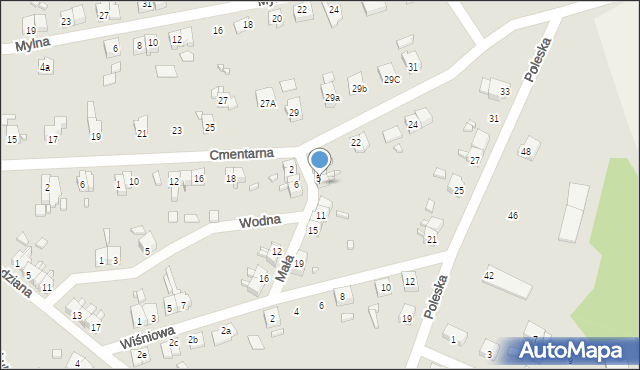 Gubin, Mała, 7, mapa Gubin