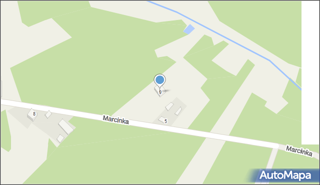 Hołubla, Marcinka, 9, mapa Hołubla