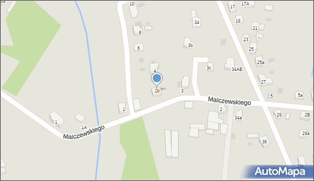 Imielin, Malczewskiego Jacka, 1b, mapa Imielin