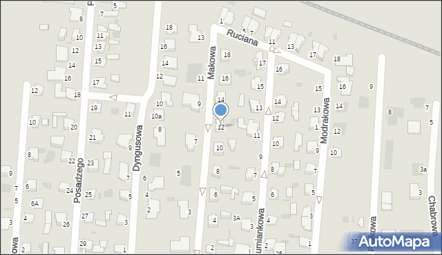 Inowrocław, Makowa, 12, mapa Inowrocławia