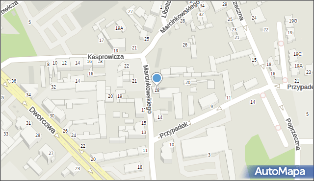 Inowrocław, Marcinkowskiego Karola, 18, mapa Inowrocławia