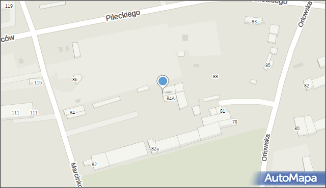 Inowrocław, Marcinkowskiego Karola, 84B, mapa Inowrocławia