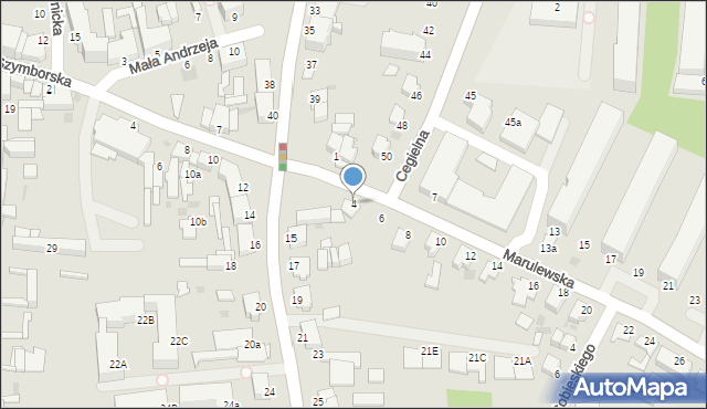Inowrocław, Marulewska, 4, mapa Inowrocławia