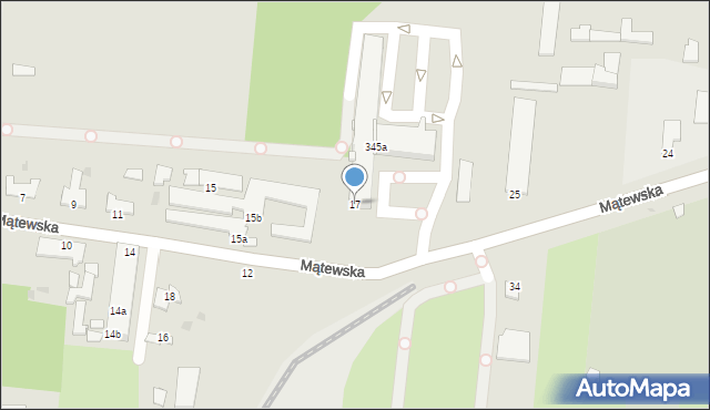 Inowrocław, Mątewska, 17, mapa Inowrocławia