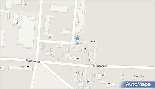 Inowrocław, Mątewska, 77a, mapa Inowrocławia