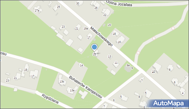 Izabelin B, Małachowskiego Stanisława, 15, mapa Izabelin B