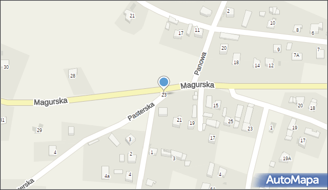 Jabłonka, Magurska, 23, mapa Jabłonka