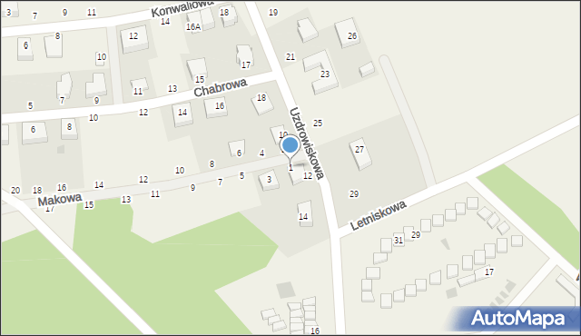 Jarosławiec, Makowa, 1, mapa Jarosławiec