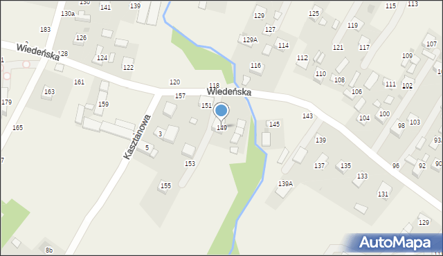 Jasień, Mazurkiewicza, ks., 149, mapa Jasień