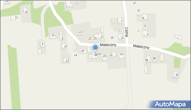 Jaśkowice, Mateczny, 18, mapa Jaśkowice