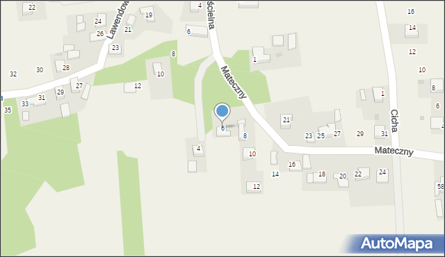 Jaśkowice, Mateczny, 6, mapa Jaśkowice