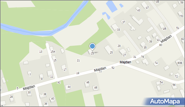 Jastkowice, Majdan, 23, mapa Jastkowice