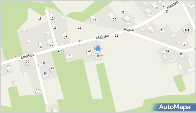 Jastkowice, Majdan, 48, mapa Jastkowice