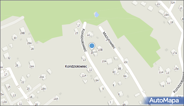 Jastrzębie-Zdrój, Mazurowiec, 10, mapa Jastrzębie-Zdrój