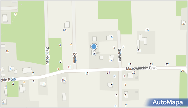 Jastrzębnik, Mazowieckie Pola, 15, mapa Jastrzębnik