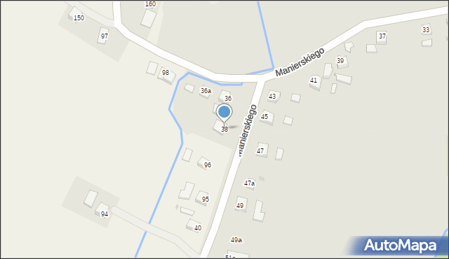 Jedlicze, Manierskiego Wincentego, 38, mapa Jedlicze