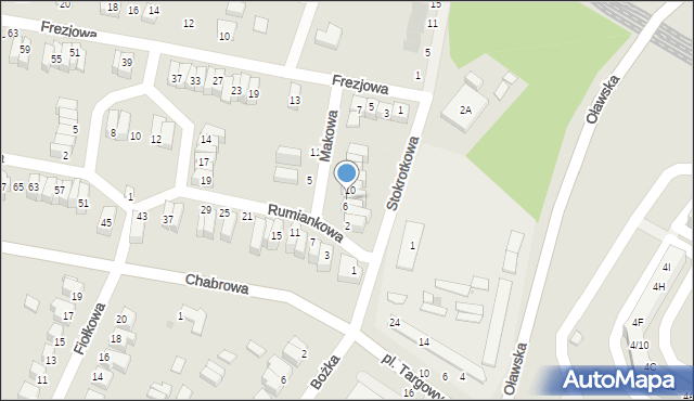 Jelcz-Laskowice, Makowa, 8, mapa Jelcz-Laskowice