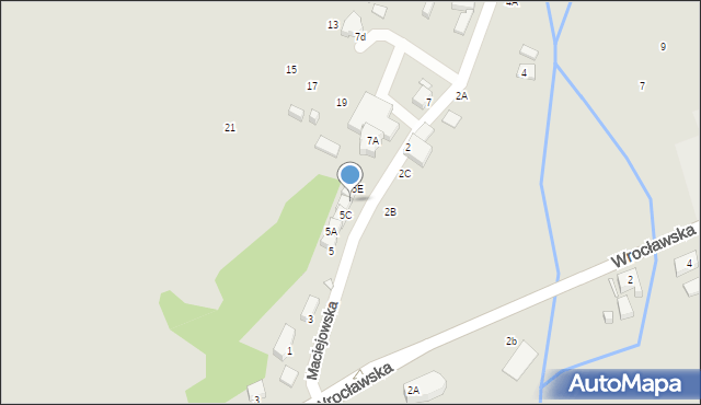 Jelenia Góra, Maciejowska, 5D, mapa Jelenia Góra