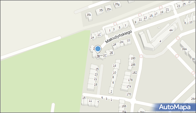 Jelenia Góra, Małcużyńskiego Witolda, 2B, mapa Jelenia Góra