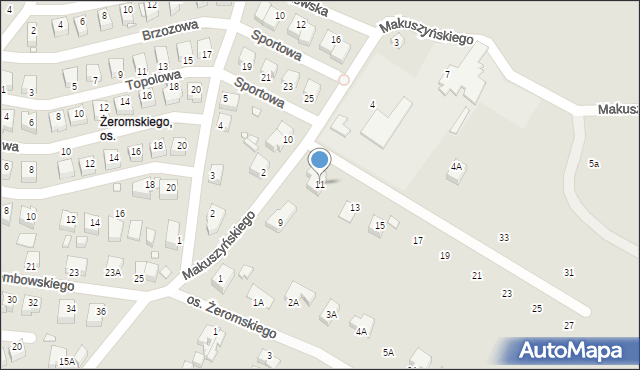 Jelenia Góra, Makuszyńskiego Kornela, 11, mapa Jelenia Góra