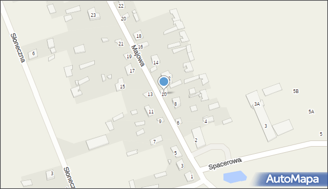 Juchnowiec Dolny, Majowa, 10, mapa Juchnowiec Dolny