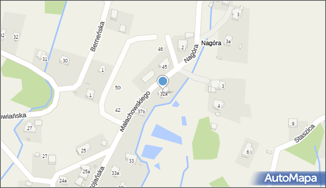 Jugów, Małachowskiego Stanisława, 32a, mapa Jugów