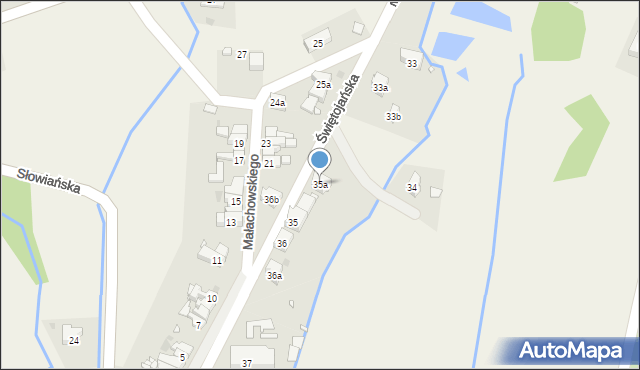 Jugów, Małachowskiego Stanisława, 35a, mapa Jugów