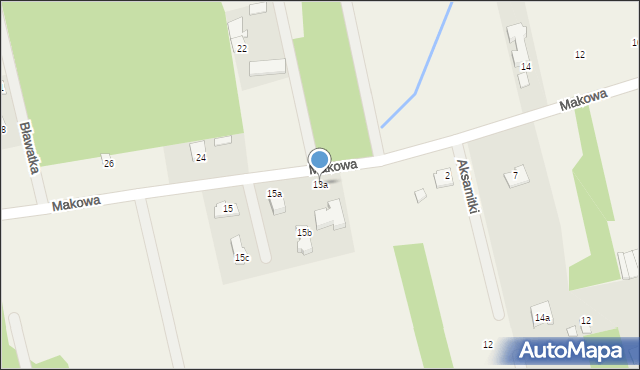 Kaleń, Makowa, 13a, mapa Kaleń