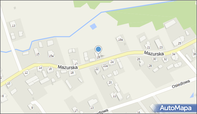 Kalinowo, Mazurska, 19, mapa Kalinowo