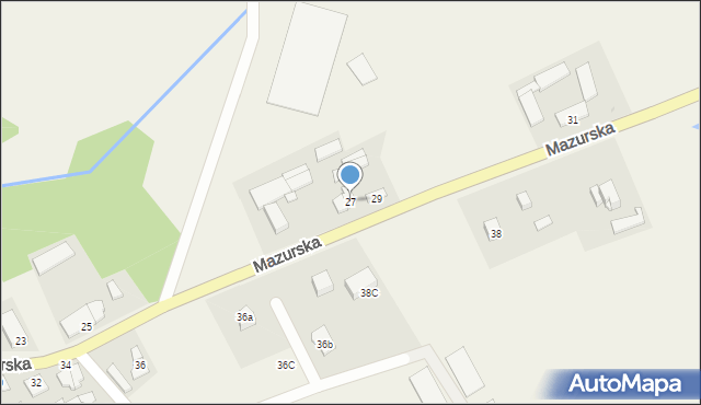 Kalinowo, Mazurska, 27, mapa Kalinowo