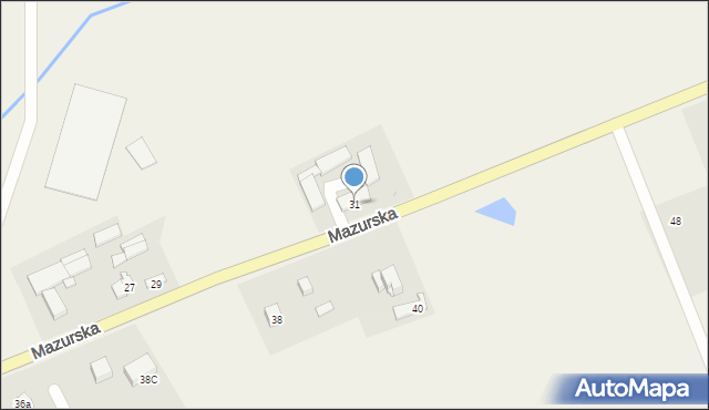 Kalinowo, Mazurska, 31, mapa Kalinowo