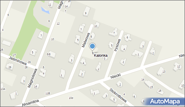 Kalonka, Malwowa, 6, mapa Kalonka