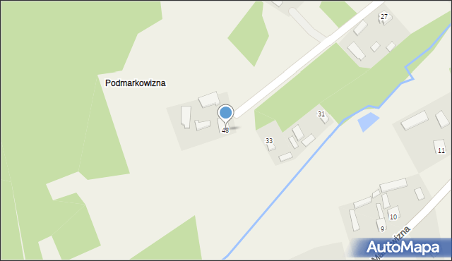 Kamień, Markowska, 48, mapa Kamień