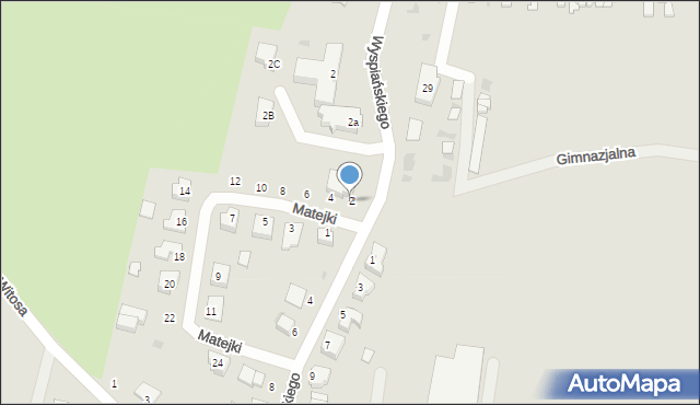 Kamień Krajeński, Matejki Jana, 2, mapa Kamień Krajeński