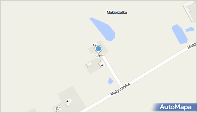 Karbowo, Małgorzatka, 48, mapa Karbowo