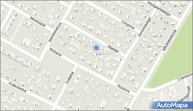 Karczew, Matejki Jana, 3, mapa Karczew