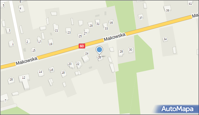 Karniewo, Makowska, 26, mapa Karniewo