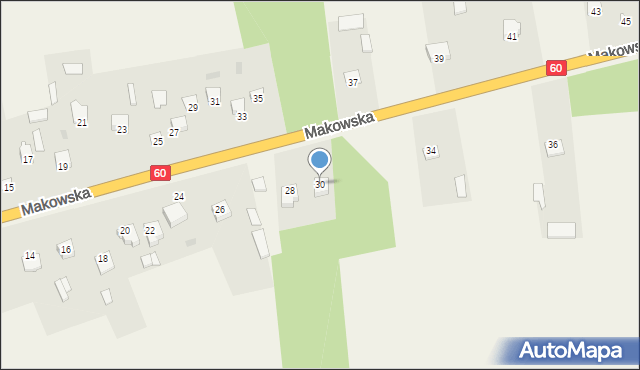 Karniewo, Makowska, 30, mapa Karniewo